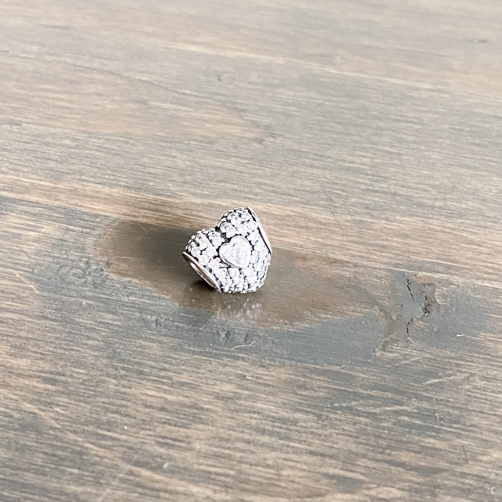 Pandora Pave Heart Charm